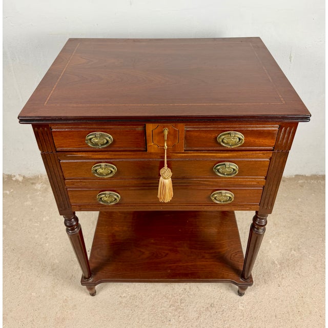Wood Storage Tables with Lift-Top Compartments, 1970, Set of 2 For Sale - Image 14 of 18