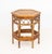 Modern Hexagonal Bent Bamboo Side Table. 18.5" H x 16.5" W x 14.5" D. Provenance: From a Westchester County Estate.