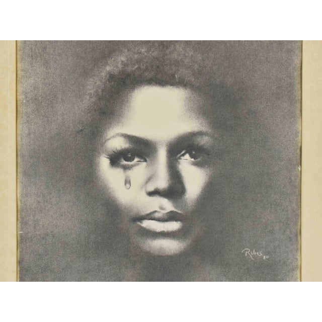 Add a powerful and thought-provoking touch to your walls with this striking print of a beautiful African American woman's...