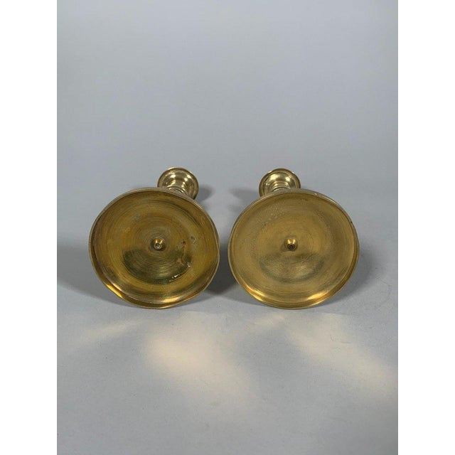 19th Century Pair of Bronze Candlesticks from the Empire Period, Early 19th Century For Sale - Image 5 of 5