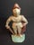1920s Antique Cast Iron Knight in Armor Doorstop Gold Red Paint 9" Figural Sentry For Sale - Image 5 of 14