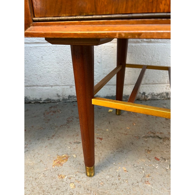 Mid-Century Walnut and Brass Night Stands by Furnette Furniture Company For Sale - Image 17 of 17