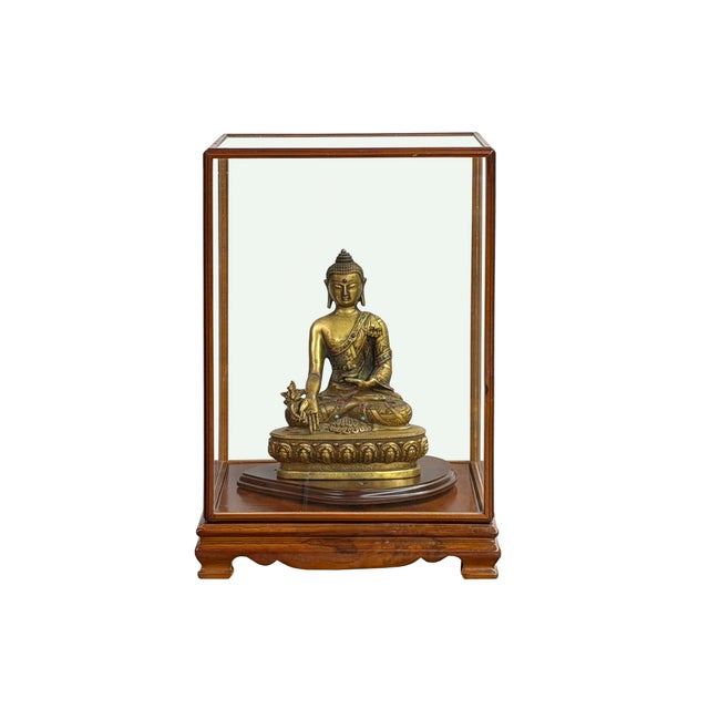 Auburn Vintage Glass Transparent Rectangular Shape Cover Display Case For Sale - Image 8 of 9