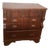 1840s Hardwood Chest of Drawers. American Empire Period. S-Shaped Scroll Pillars. Handcarved Fruit and Leaf Wooden Pulls. For Sale