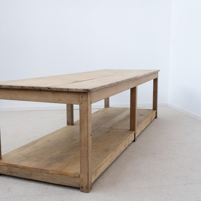 20th Century Oak Drapers Table, France, 1920 For Sale - Image 3 of 10
