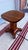 Oxblood Red Vintage Mahogany Empire Revival Jardinière Stand, Circa 1920-1930 For Sale - Image 8 of 12