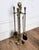 Vintage Italian Four-Piece Brass Fireplace Fire Tool Set with Stand, 1980s For Sale - Image 6 of 7