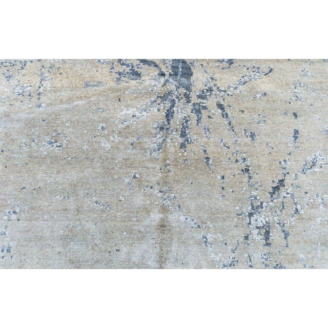 Abstract Modern “Blue Splash” Wool Rug by Doris Leslie Blau For Sale - Image 9 of 9