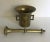 Here is a beautiful antique solid brass mortar and pestle set. The mortar has a cylindrical shape with a flared mouth and...