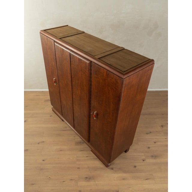 Art Deco Wardrobe in Nut, 1920s For Sale - Image 4 of 11