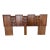 Midcentury Brutalist Tobago of Canada King Size Walnut Headboard For Sale