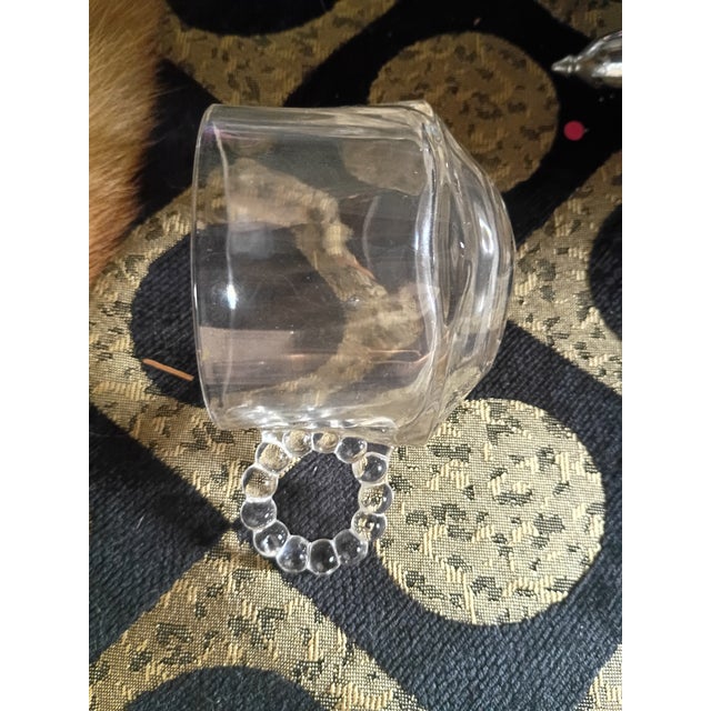 Vintage Clear Pressed Glass Vanity & Decorative Glass Set - 5 Pieces For Sale - Image 4 of 5