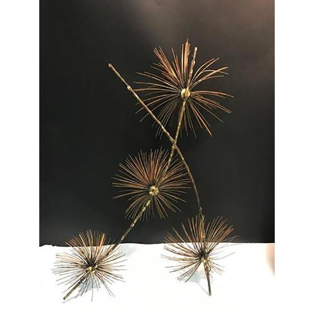 1970s Curtis Jeré Brass Curtis Jere Pom Pom Wall Sculpture For Sale In Philadelphia - Image 6 of 8