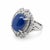 Modern Late 20th Century Platinum Ring With 9.11ct Blue Star Sapphire, Size 6.5 For Sale - Image 3 of 3
