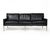 Mid-Century Modern Mid-Century Modern Black Leather Sofa, 1970 For Sale - Image 3 of 16