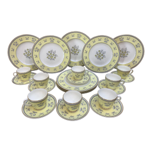 Wedgewood “Pimpernel” Demitasse/Dessert Set- 24 Pieces