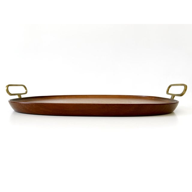 Mid-Century Modern Teak Serving Tray by Carl Auböck, Austria, 1950s For Sale - Image 9 of 18