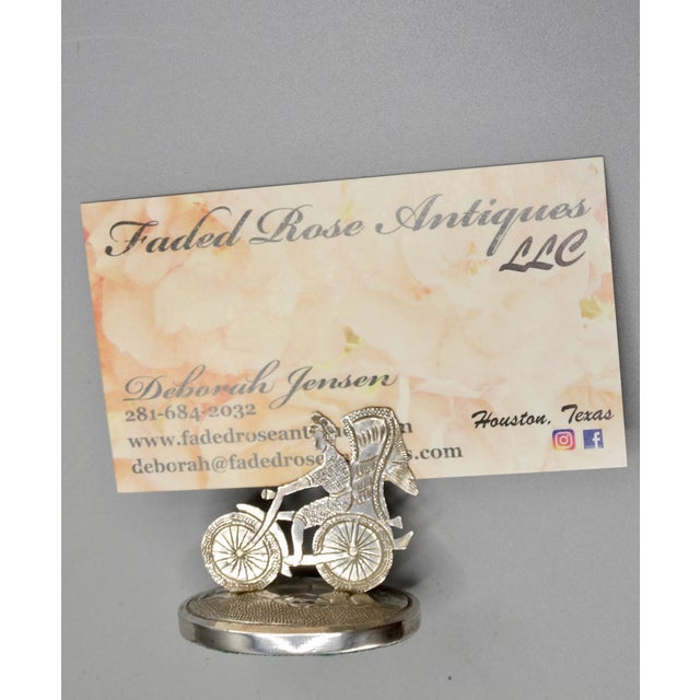 A pair of nice quality Chinese export British Colonial sterling silver figural rickshaws tableware. They are finely...