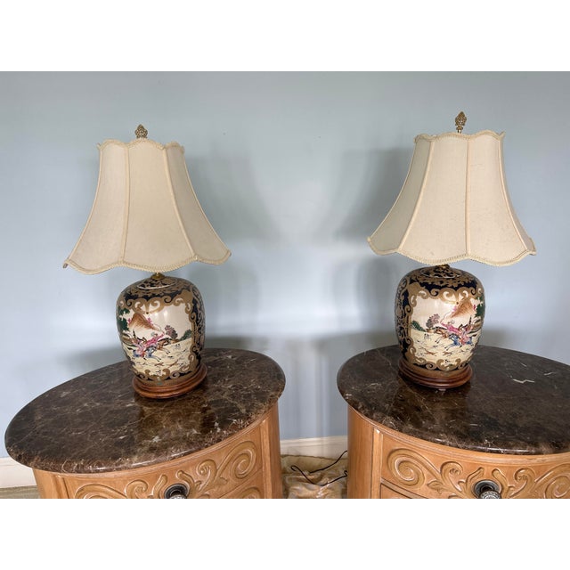 Henredon Pair of Vintage Henredon Villandry Collection French Provincial Oval 3-Drawer Nightstands With Marble Tops For Sale - Image 4 of 15