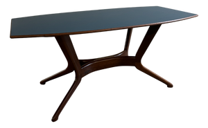 Table with Petrol Blue Formica Top, 1960s