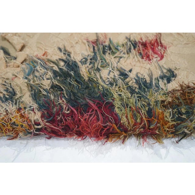 Antique French Tapestry Seat Cover. Circa 1890 One of Pair 2'4'' X 2'8'' For Sale - Image 4 of 9