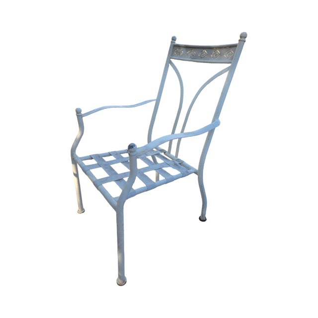 Late 20th Century Wrought Iron Chairs Set of 6 For Sale - Image 4 of 13