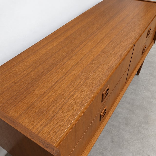 Mid-Century Teak Sideboard with 4 Drawers, 1960s For Sale - Image 10 of 11