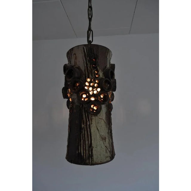 Danish Ceramic Pendant Light by Bodil Marie Nielsen For Sale - Image 11 of 14