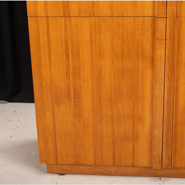 1950s 1950s Mid Century Robsjohn-Gibbings for Widdicomb Wardrobe Cabinet in Bleached Mahogany For Sale - Image 5 of 12