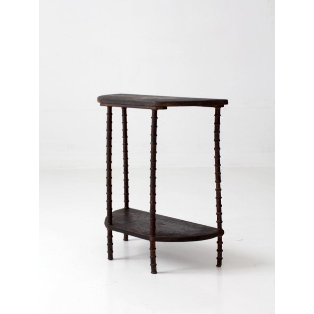 American Antique Primitive Folk Art Spool Table For Sale - Image 3 of 17
