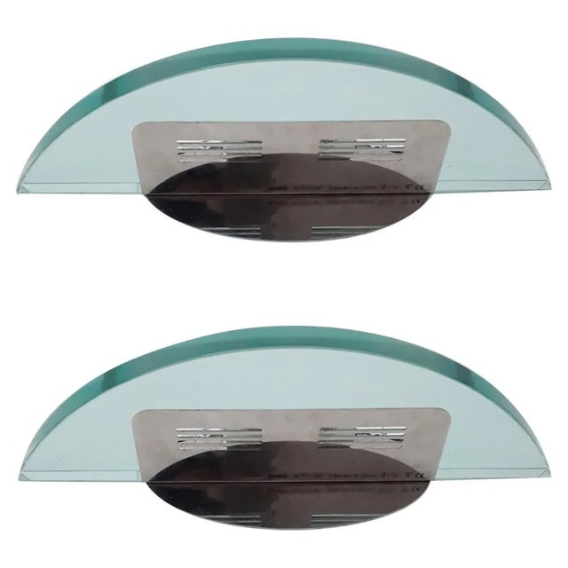 Mid 20th Century Beveled Glass Sconces by Fontana Arte - a Pair For Sale - Image 10 of 10