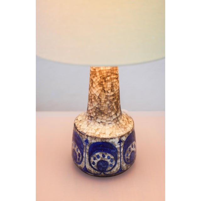 A rather large Vintage Ceramic Table Lamp with Persian Glaze by Marianne Starck for Michael Andersen A striking vintage...