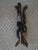 Early 20th Century Exceptional 1930s Hand‑Carved Rosewood Snake Tripod Stand W/Bone Inlay For Sale - Image 5 of 6