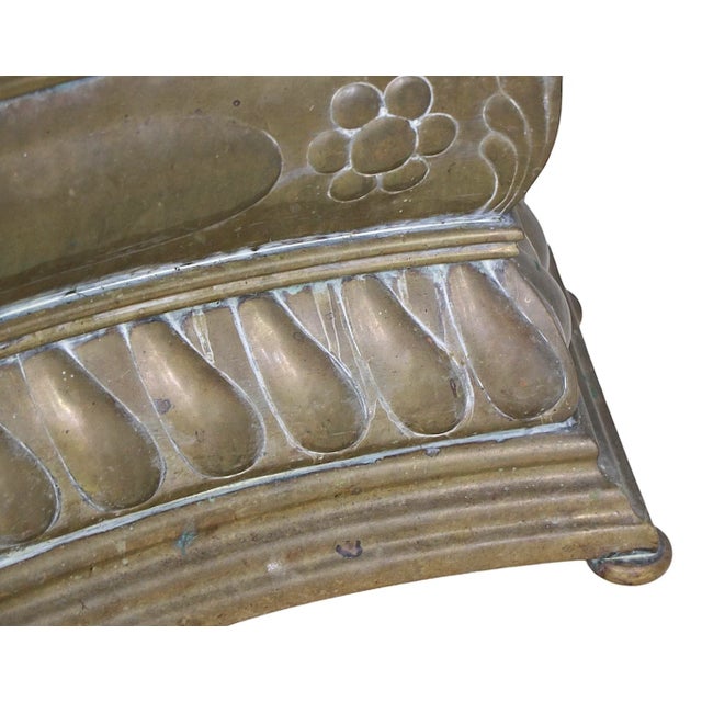 Exceptional Antique 19th Century Brass Fireplace Fender For Sale - Image 11 of 11