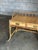 1980s British Colonial Style Burnt Bamboo and Cane Desk/ Vanity For Sale - Image 9 of 12