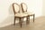 A gorgeous pair of French Regency Louis XVI style side chairs or dining chairs In the manner of Karges Furniture USA,...