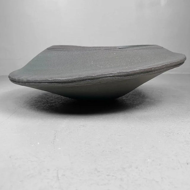 Large Studio Pottery Ceramic Ikebana Bowl, Japan, 1970s For Sale - Image 14 of 18
