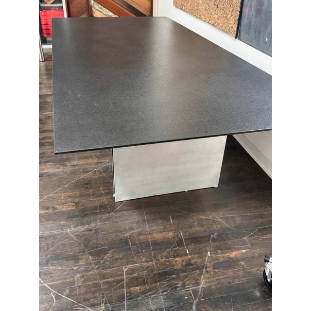 Minimalist Metal Dining Table For Sale - Image 11 of 12