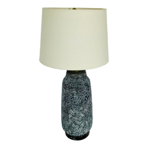 Made Goods Modern Blue Glazed Textured Lamont Table Lamp