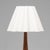 Teak and Brass Table Lamp with Wavy Shade, Denmark, 1960s For Sale - Image 3 of 6