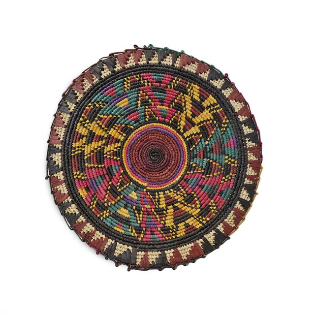 Vintage Gombe Basket Plate For Sale In Los Angeles - Image 6 of 7
