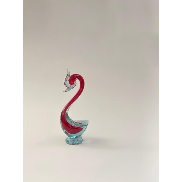 Murano Sommerso Duck in Alexandrite Glass from Fratelli Toso, 1960s For Sale - Image 9 of 10
