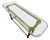 VTG Attributed Mastercraft Brass Glass Coffee Table Gold Hollywood Regency MCM Cocktail Table For Sale