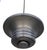 Metal 1930s Art Deco Machine Age Spun Aluminum 23" 3 Ring Pendant Light, 5 Available For Sale - Image 7 of 12