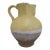 Antique 19thc French Glazed Yellow Confit Pottery Cruche Jug Pitcher 9 1/2" For Sale