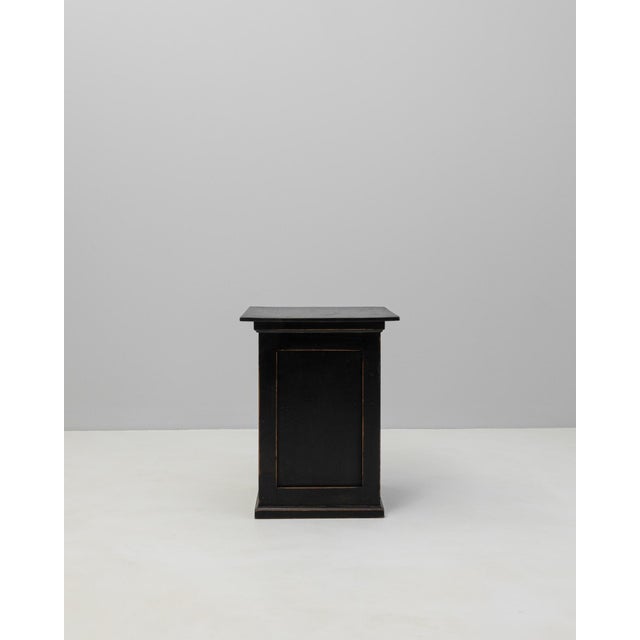 1900s French Black Patinated Wood Pedestal For Sale - Image 17 of 18