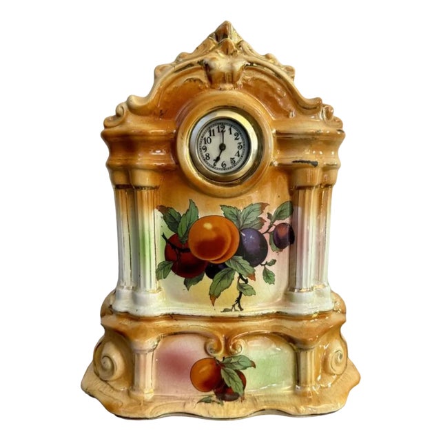 Staffordshire Mantle Clock, 1900s For Sale
