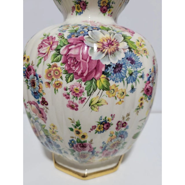 1950s 1950s Boch Freres Keralux "Fleurs De Sax" Vase For Sale - Image 5 of 9