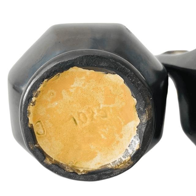 Art Nouveau Vases in Matte Black and Green Ceramic from Vesuve Pottery, Thulin, Belgium, 1910s, Set of 2 For Sale - Image 10 of 11