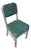 1950s Green Industrial Metal Chair For Sale